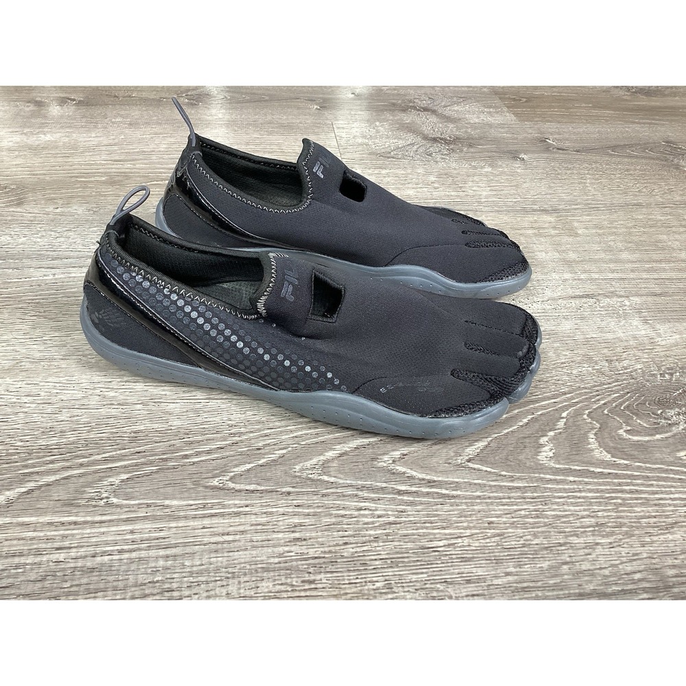 Mens Fila Skele-Toes EZ Slide black size 12 minimalist barefoot